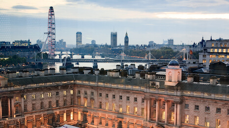 Somerset House and London skyline
